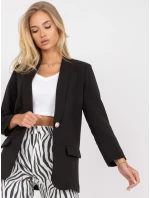 Dámské sako DHJ MA 15621 černé Dámské sako DHJ MA 15621 černé