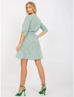 Šaty LK SK 508938.28X bílá a zelená Šaty LK SK 508938.28X bílá a zelená