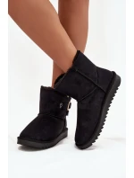 Dámské sněhule Wrangler s přezkou – černé