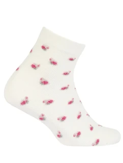 TENKÉ PONOŽKY BARVA 6-11 LET DÍVKY OFF WHITE 27-29