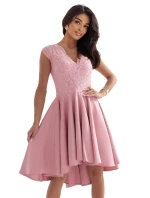 300-7 PATRICIA elegantní šaty s delšími zády a šněrovacím výstřihem - BRUCE ROSE