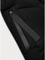Černá dámská zimní bunda v délce ke kolenům J Style (5M3232-392)