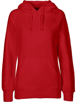 Neutral O 83101 Dámská mikina s kapucí z bio bavlny 77.8311 red