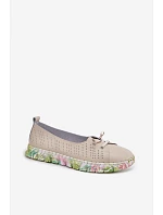 Kožené dámské polobotky S.Barski GR61-5970 Béžové Kožené dámské polobotky S.Barski GR61-5970 Béžové