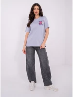 Tričko D12022AH02645Y světle fialové