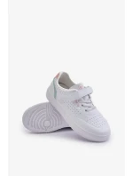 Dětské Tenisky Z Eko Kůže Na Suchý Zip Big Star Bílé