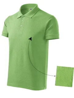 Cotton polokošile pánská trávově zelená