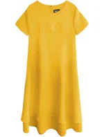 Žluté trapézové šaty (436ART) Žluté trapézové šaty (436ART)