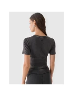 Crop top slim smooth dámský 4F 4FRAW24TTSHF2581-20S Crop top slim smooth dámský 4F 4FRAW24TTSHF2581-20S