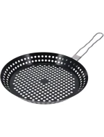 GRILOVACÍ PÁNEV SE SKLOPNOU NEPŘILNAVOU RUKOJETÍ ČERNÁ