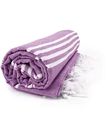 The One Towelling Hamam Sultan Hamam ručník "Sultan" 48.1019 purple/white The One Towelling Hamam Sultan Hamam ručník "Sultan" 48.1019 purple/white