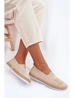 Dámské espadrilky Vinceza Béžové