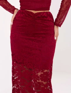 Sukně MI SD G9137.16P bordó