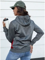 Dámská sportovní mikina GIM tmavě šedá FashionStreet BY1335 Dámská sportovní mikina GIM tmavě šedá FashionStreet BY1335