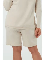 Italská móda Madri krep barva: béžová