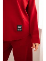 Komplet Punto Milano Winter mikina + kalhoty bordový