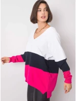 Mikina RV BL 5972.07 bílá a růžová Mikina RV BL 5972.07 bílá a růžová