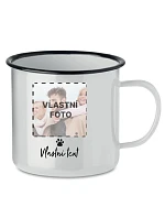 Personalizovaný retro plecháček s fotkou mazlíčka a textem Personalizovaný retro plecháček s fotkou mazlíčka a textem