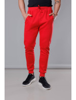 Červené pánské teplákové kalhoty (68XW01-18)