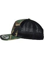 Flexfit 6606C/6606CA 5 panelová Trucker kšiltovka "Camo" 55.606C wood camo/black