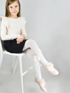 AŽUROVÉ PUNČOCHOVÉ KALHOTY S MAŠLÍ RB019 2-6 L