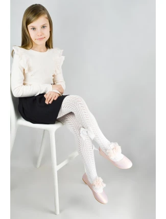 AŽUROVÉ PUNČOCHOVÉ KALHOTY S MAŠLÍ RB019 2-6 L