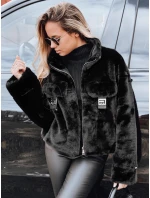 FashionStreet dámský krátký černý kožich TY5249
