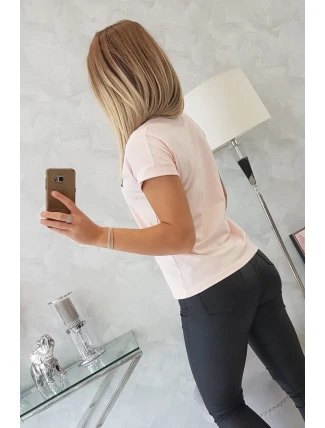 Limitovaná edice halenky pudrově růžová+černá Limitovaná edice halenky pudrově růžová+černá