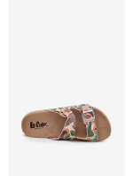 Vzorované Dámské Pantofle Na Korkové Platformě S Přezkami Lee Cooper LCW-25-35-3480L Multicolor