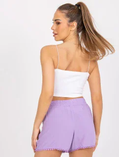 Šortky D73761M61531KA světle fialová