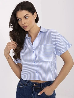 Košile NM KS KA 01148.50P bílo-modrá