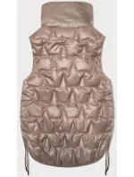 Perleťově růžová krátká dámská vesta se stahovacími boky S'West (B8358-51) Perleťově růžová krátká dámská vesta se stahovacími boky S'West (B8358-51)