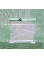 SKLENÍK ZAHRADNÍ TUNEL 200X300X200CM PE KONSTRUKCE ZELENÁ OCEL