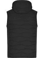 Daiber JN 1328 Pánská strečová fleecová vesta 02.1328 black/black