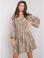 Šaty DHJ SK 8777B 1.11P černá a béžová Šaty DHJ SK 8777B 1.11P černá a béžová