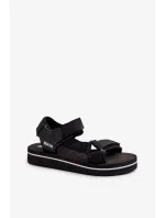 Dámské sandály na platformě Big Star Black Dámské sandály na platformě Big Star Black