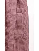Dámský vaflový župan s kapucí Vestis Saimaa Old Rose