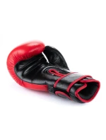Boxerské rukavice z přírodní kůže Warrior RED