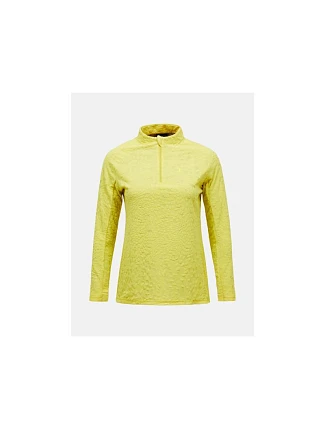 Dámská mikina PEAK PERFORMANCE W Discover Midlayer, žlutá Dámská mikina PEAK PERFORMANCE W Discover Midlayer, žlutá