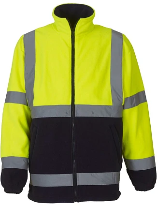 Yoko HVK 08 Hi-Vis Fleecová Bunda 79.VK08 hi vis yellow/navy Yoko HVK 08 Hi-Vis Fleecová Bunda 79.VK08 hi vis yellow/navy
