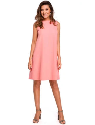 Dámské Stylove Šaty S157 Salmon Pink - Figl