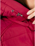 Dámská prošívaná bunda GLANO - tmavě červená