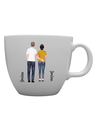 Personalizovaný MEGA XXL keramický hrnek 1000 ml s párem Personalizovaný MEGA XXL keramický hrnek 1000 ml s párem