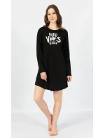 Dámská noční košile s dlouhým rukávem Good vibes