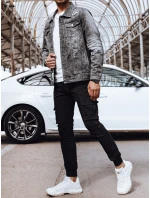 FashionStreet pánská šedá džínová bunda TX4697