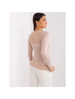 Béžová základní halenka se síťovinou BASIC FEEL GOOD (RV-BZ-9202.10X) Béžová základní halenka se síťovinou BASIC FEEL GOOD (RV-BZ-9202.10X)