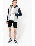 Kariban K 4003 Unisex bunda s kapucí "Teddy" 20.4003 navy/oxford grey/white