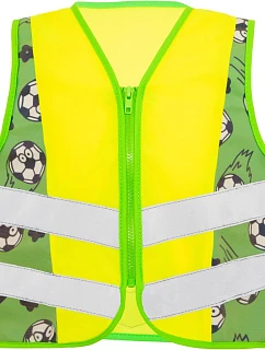 Korntex ACTION Dětská bezpečnostní vesta 76.ACTN hi vis yellow/football