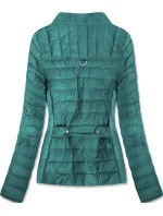 Bunda v mořské akvamarínové barvě s pružnými vsadkami 2 (19801)