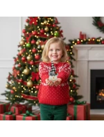 DEKORATIVNÍ SNĚHULÁK 20CM S ČERNOBÍLOU KOSTKOVANOU ČEPICÍ